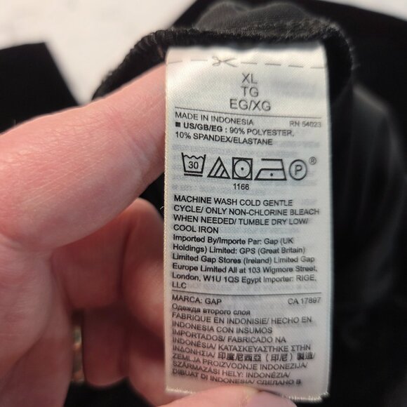 Gap Extra Large High Rise Pull On Velvet Holiday Casual Dressy Leggings - Picture 9 of 9